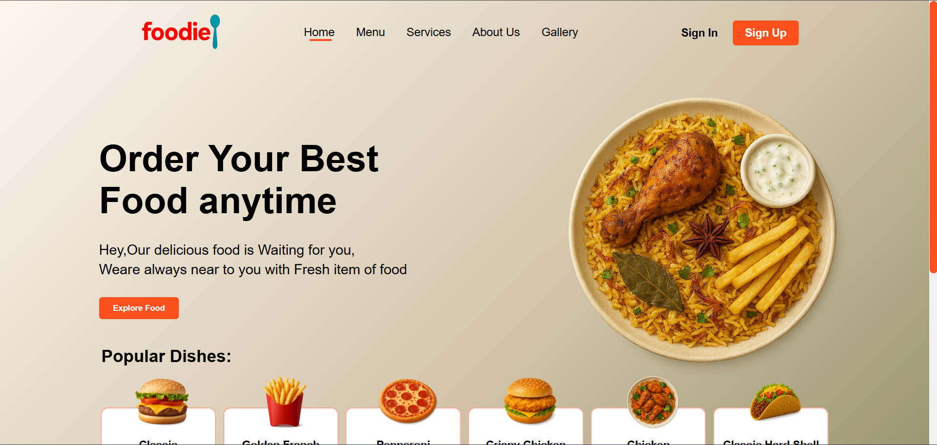 Food Website